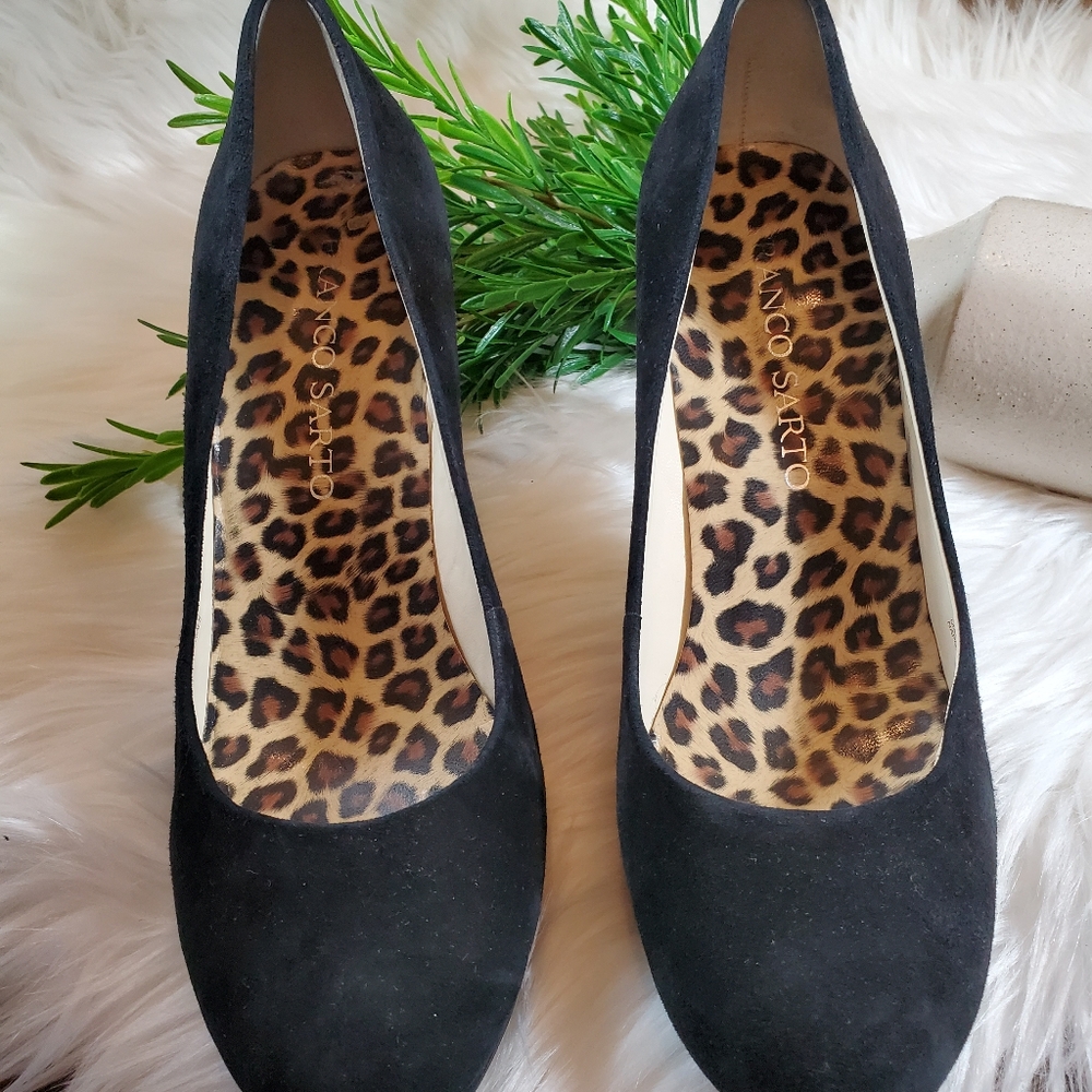 Franco Sarto Napoli Black Suede High Heel | sz 7 - Picture 4 of 8